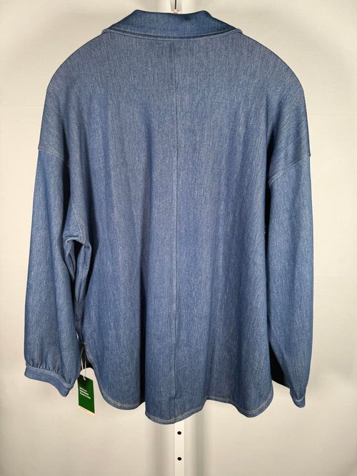NWT Halara Oversized Denim Button-Up Shirt Jacket Size Small