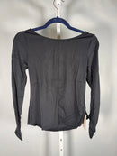 NWT Halara Soft Cloud Ruched Sleeve Open Back Top Size XS