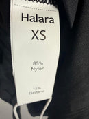 NWT Halara Soft Cloud Ruched Sleeve Open Back Top Size XS