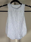 NWT Halara Light Blue Patterned Sleeveless Athletic Tank Top Size XS