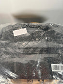 NWT Colleen Lopez Gunmetal Sequin Moto Jacket Sparkly Evening Blazer Size 3X