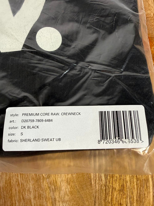 NWT G-Star RAW Women's Premium Core Crewneck Sweatshirt Black Small $110 MSRP