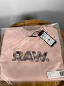 NWT G-Star RAW Anglaise Graphic Crewneck Sweatshirt Womens Pink XS $110 MSRP