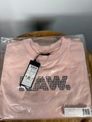 NWT G-Star RAW Anglaise Graphic Crewneck Sweatshirt Womens Pink Medium $110 MSRP