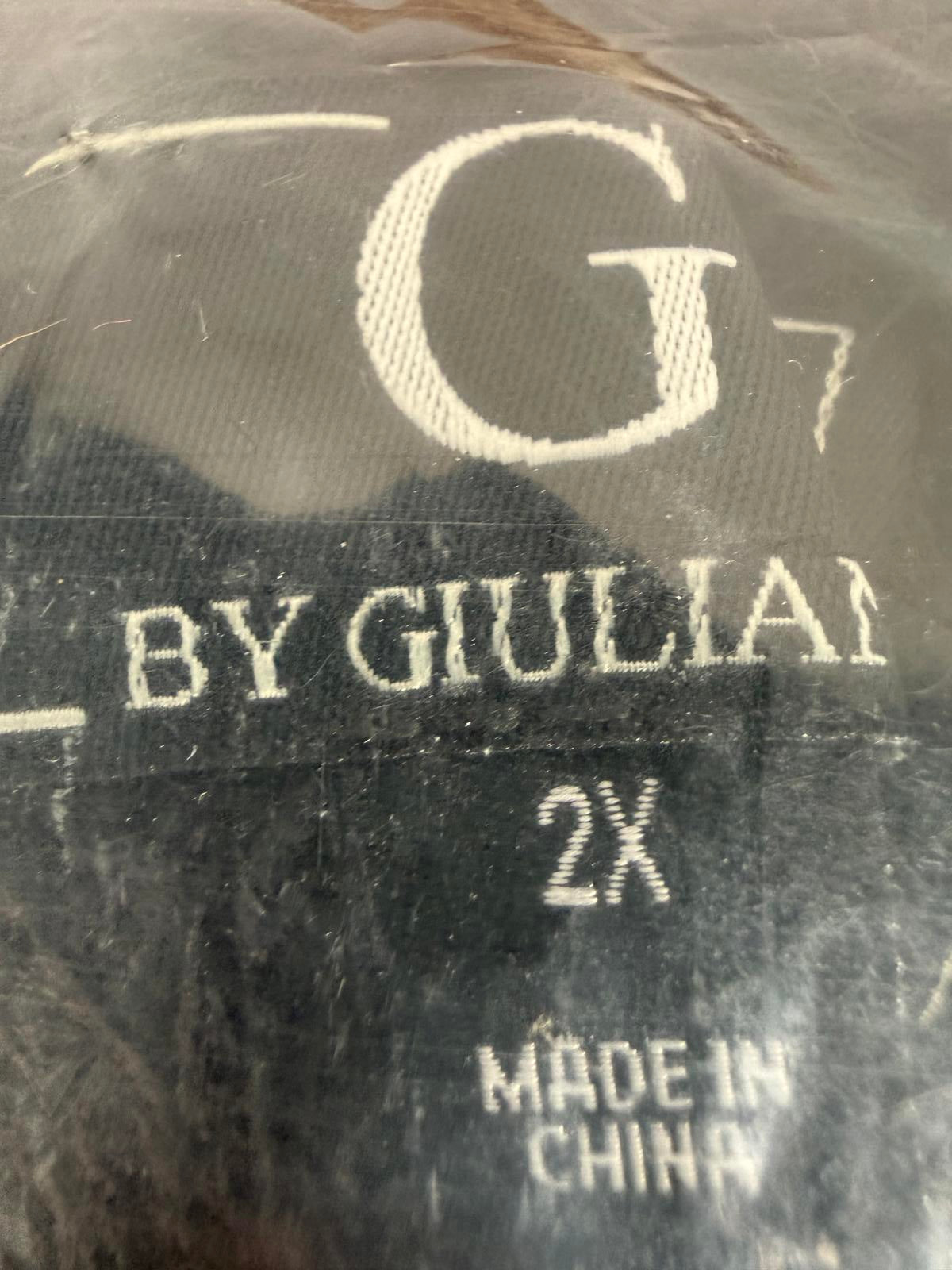 NWT G by Giuliana Fuzzy Knit Scoop Neck Sweater Mock Turtleneck Detail Black 2X