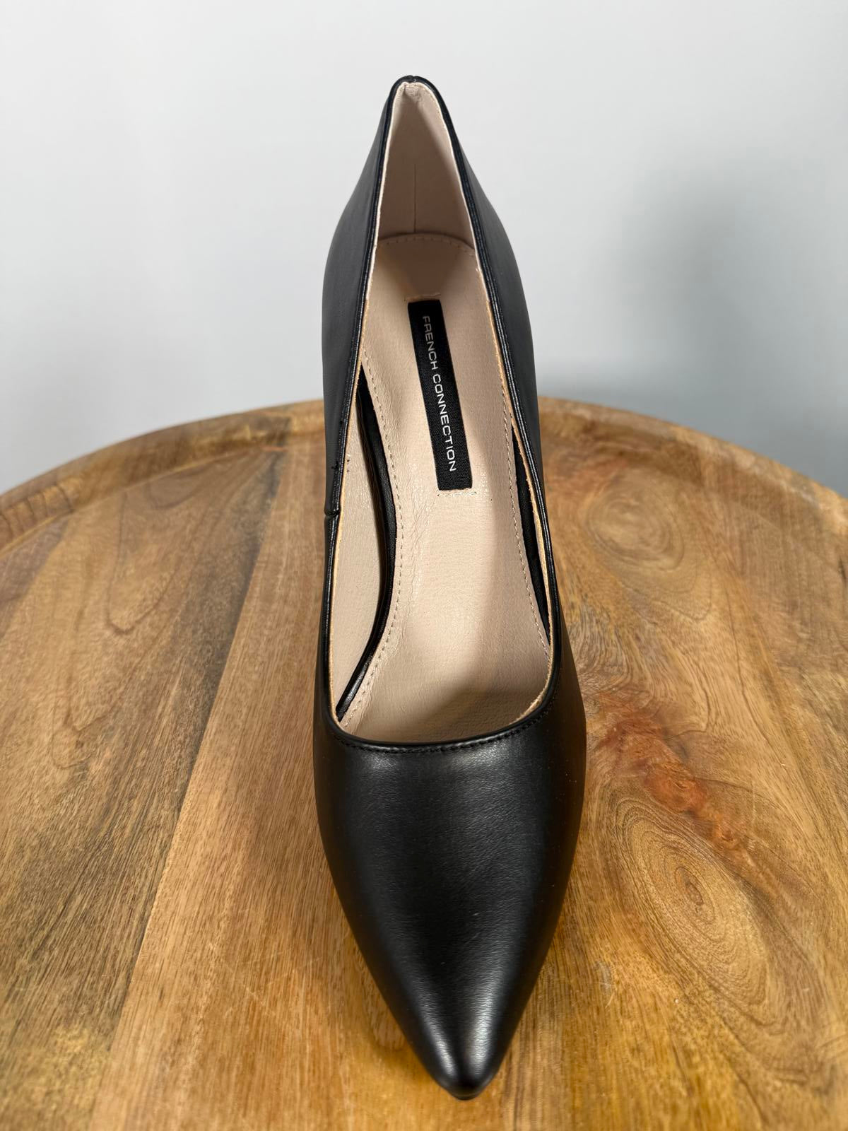 French Connection Black Pointed Toe Heels Classic Pump Size 7.5 NWB
