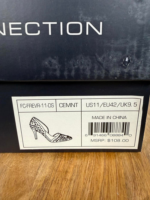 French Connection Studded D'Orsay Heels Size 11 NWB