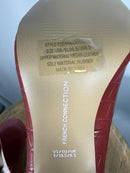 French Connection Red Croc Embossed Pointed Toe Heels Size 8 NWB