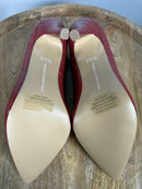 French Connection Red Croc Embossed Pointed Toe Heels Size 7.5 NWB