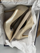 French Connection Metallic Champagne Pointed Toe Heels Size 7.5 NWB
