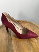 French Connection Burgundy Suede Pointed Toe Heels Size 9 NWB