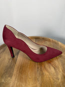 French Connection Burgundy Suede Pointed Toe Heels Size 9 NWB