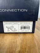 French Connection White Strappy Block Heel Sandal Womens US 8.5 NWB