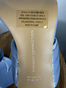 French Connection Heels Blue Thong Strap Square Toe Padded Sandals US 8 NWB