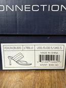 French Connection Heels Blue Thong Strap Square Toe Padded Sandals US 8 NWB