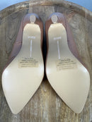 French Connection Patent Leather Nude Heels Pumps US 6 NWB