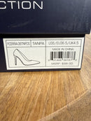 French Connection Patent Leather Nude Heels Pumps US 6 NWB
