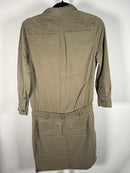 Etienne Marcel Women's Long Sleeve Olive Green Dress, Size XS
