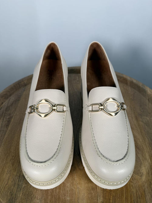 Naturalizer Porcelain Lug Sole Loafers Women's US 8.5W Wide Comfort Slip-On NWB