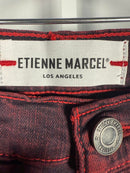 NWT Etienne Marcel Red Star Print Skinny Jeans Size 26