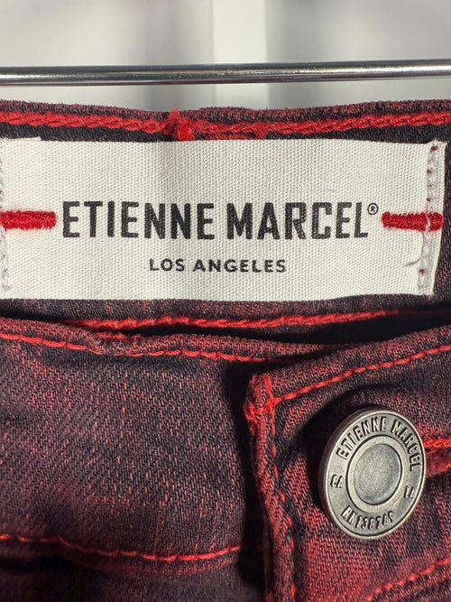 NWT Etienne Marcel Red Star Print Skinny Jeans Size 26