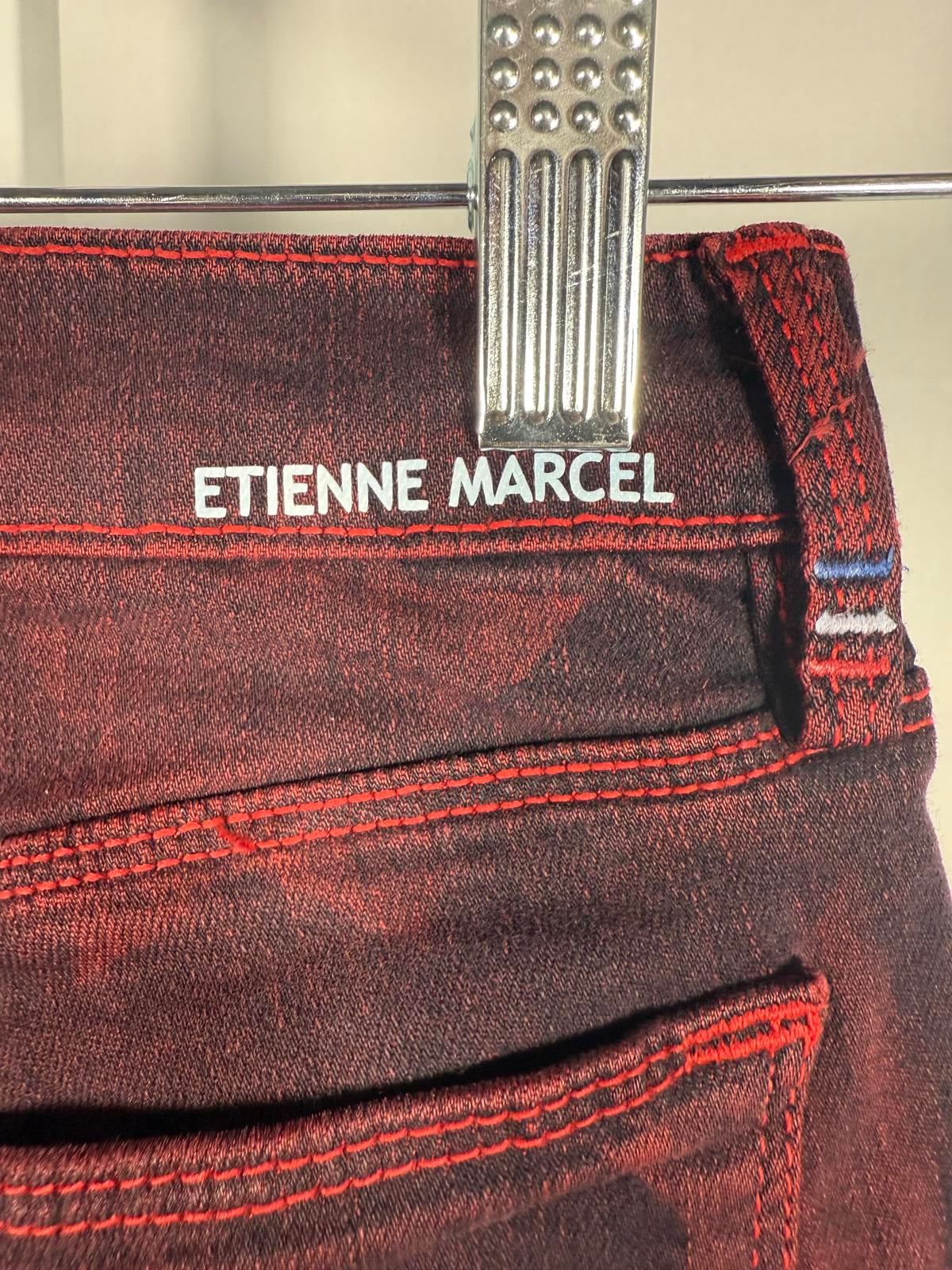 NWT Etienne Marcel Red Star Print Skinny Jeans Size 26