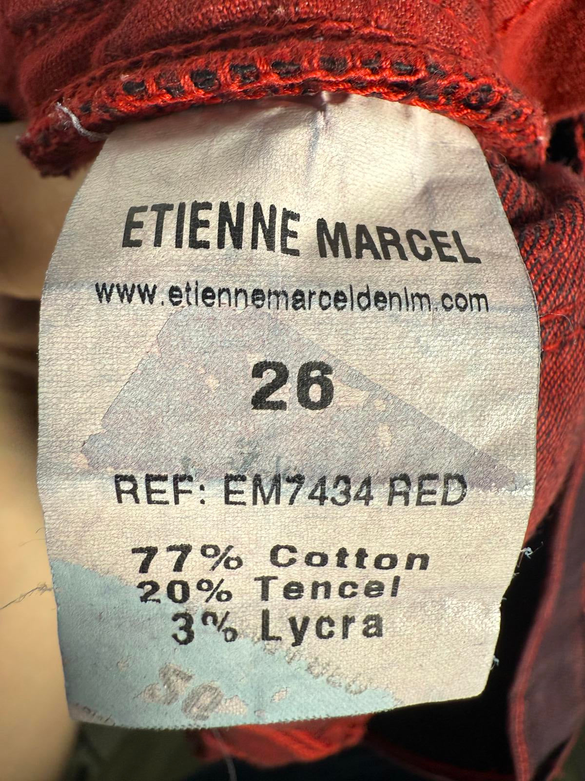 NWT Etienne Marcel Red Star Print Skinny Jeans Size 26