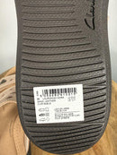 Clarks Laurieann Nora Sand Leather Slide Sandals US 12W Wide Comfort Slip-On NWB