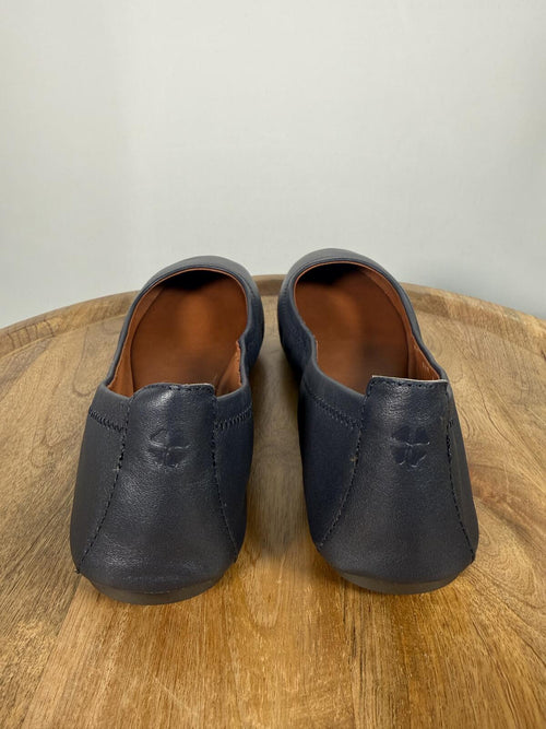 Lucky Brand Emmie Leather Ballet Flats US Size 8M American Navy NWB