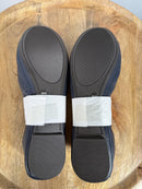 Lucky Brand Emmie Leather Ballet Flats US Size 9W Wide American Navy NWB
