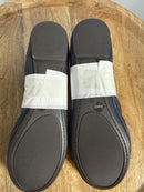 Lucky Brand Emmie Leather Ballet Flats US Size 6.5W Wide American Navy NWB