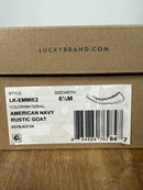 Lucky Brand Emmie Leather Ballet Flats US Size 6.5M American Navy NWB