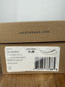 Lucky Brand Emmie Leather Ballet Flats US Size 8.5M American Navy NWB