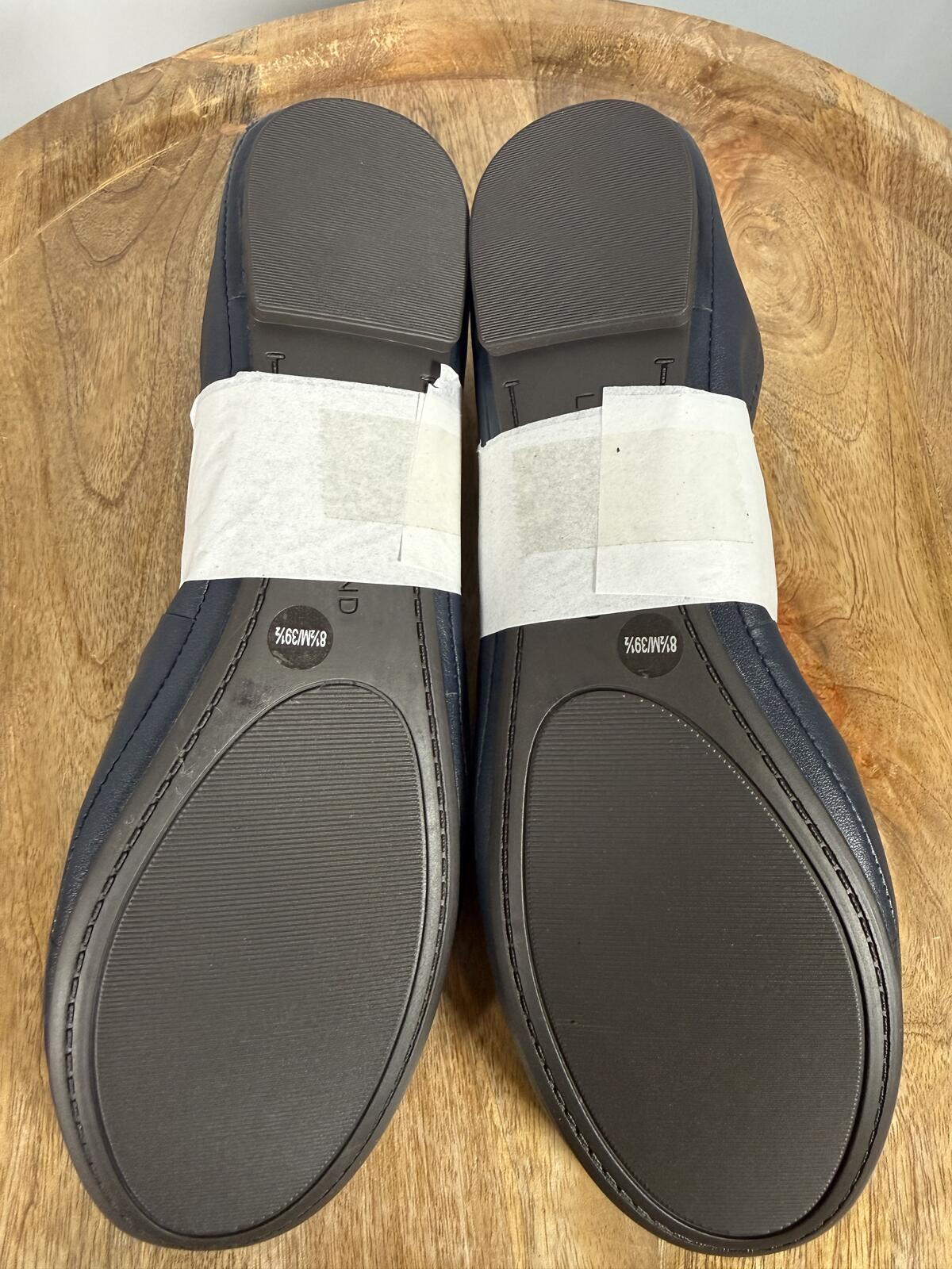 Lucky Brand Emmie Leather Ballet Flats US Size 8.5M American Navy NWB