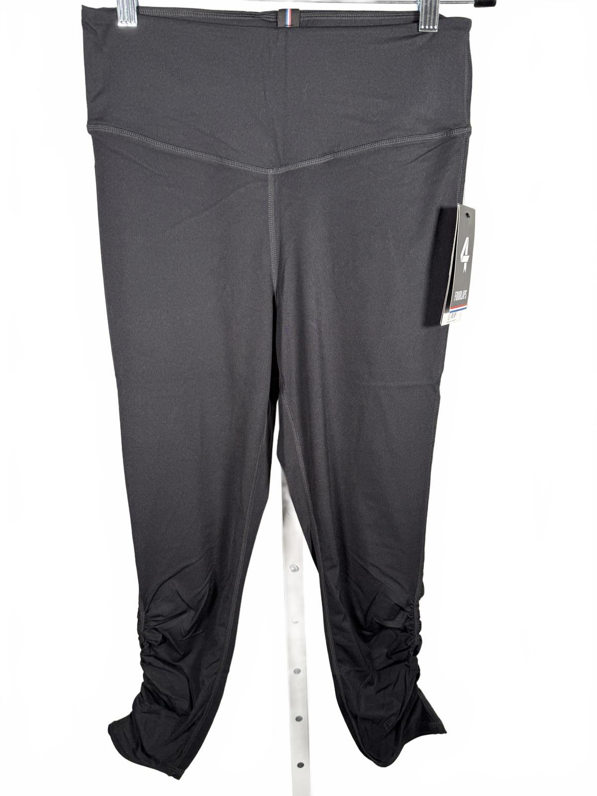 NWT Fourlaps Women's Contour High Waist Performance Leggings Black Size M