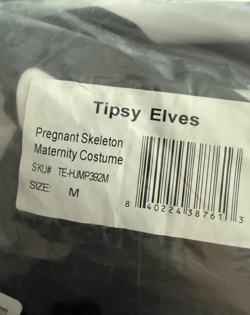 NWT Tipsy Elves Women's Pregnant Skeleton Maternity Costume Size Medium