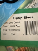 NWT Tipsy Elves Dinosaur Desert Swim Trunks Size XXL