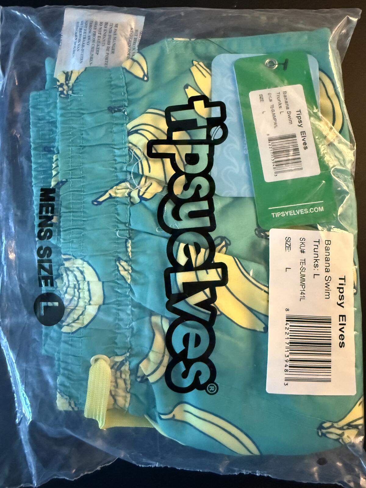 NWT Tipsy Elves Tipsy Elves Havana Banana Swim Trunks