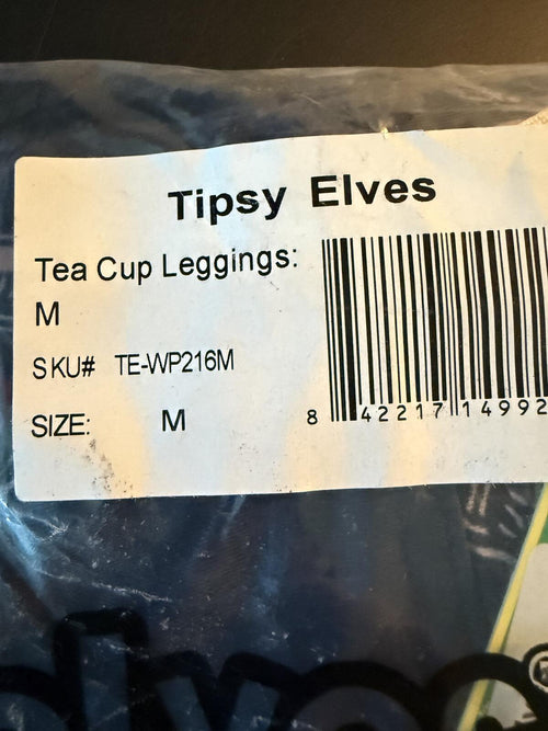 NWT ModCloth Tipsy Elves Teacup Leggings Size Medium