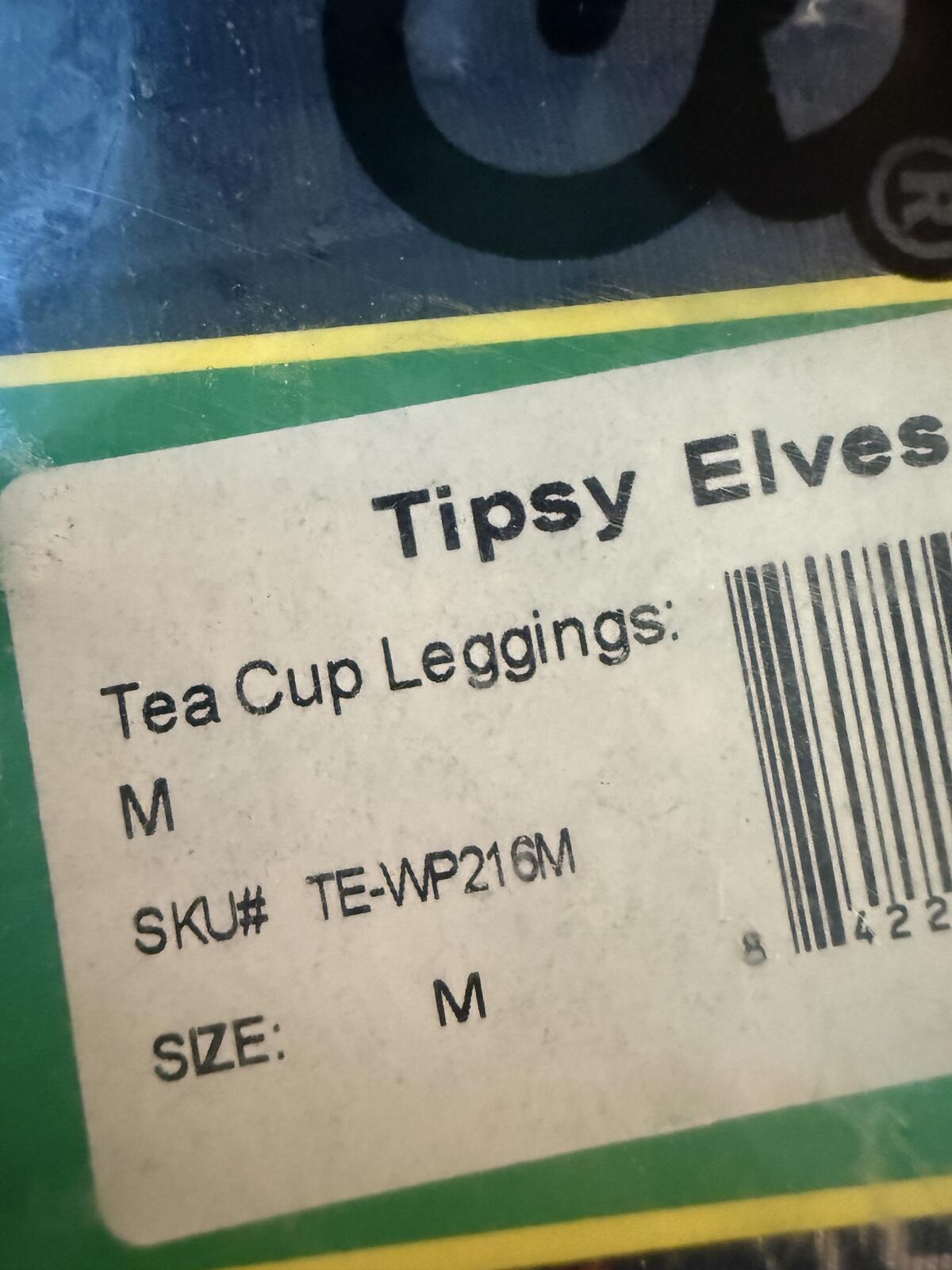 NWT ModCloth Tipsy Elves Teacup Leggings Size Medium