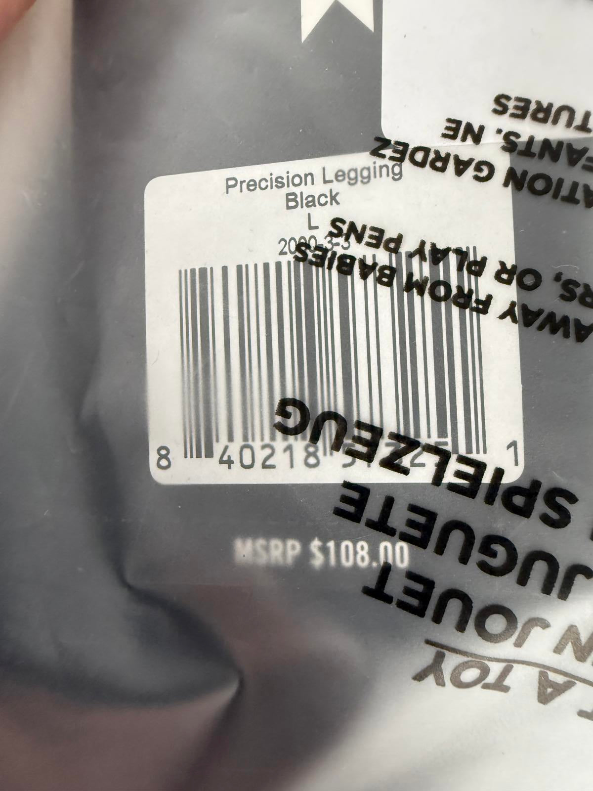 NWT Fourlaps Precision High Waist 7/8 Leggings Black Size Large