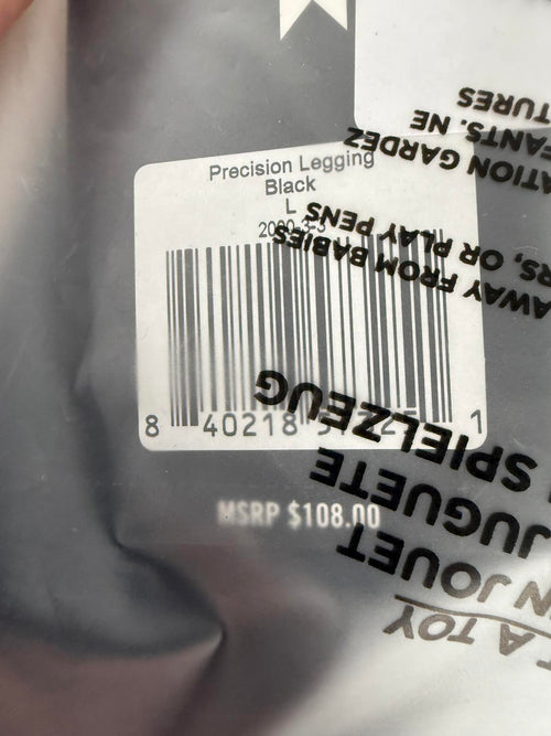 NWT Fourlaps Precision High Waist 7/8 Leggings Black Size Large