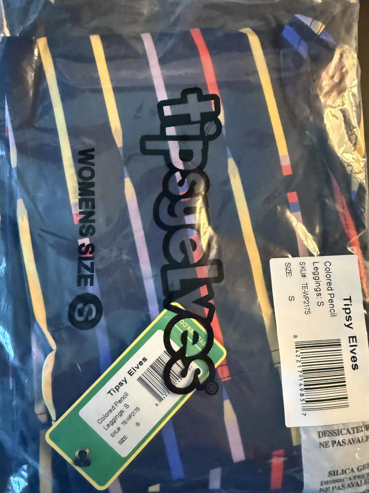 NWT Tipsy Elves Pencil Print Leggings Women's Size Small