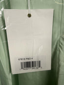 Mac Duggal Pistachio Satin Ruffled Dress Satin Fabric 67815 Size 4 NWT