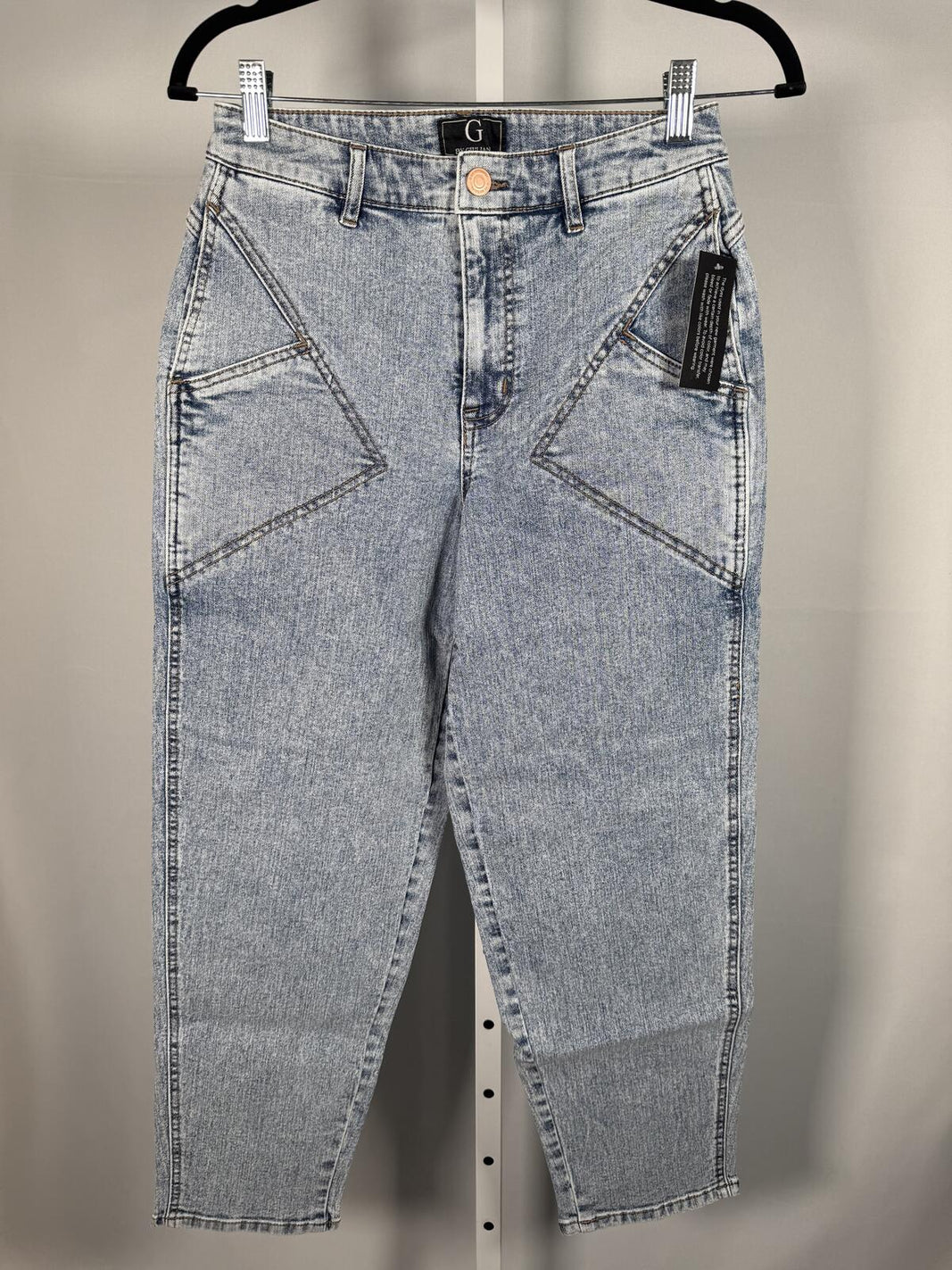 NWT G by Giuliana Women's Light Wash Cropped Tapered Jeans Size 6