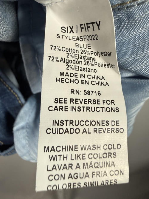 NWT Six Fifty Kyra Cargo Denim Mini Skirt Dark Wash Size XS