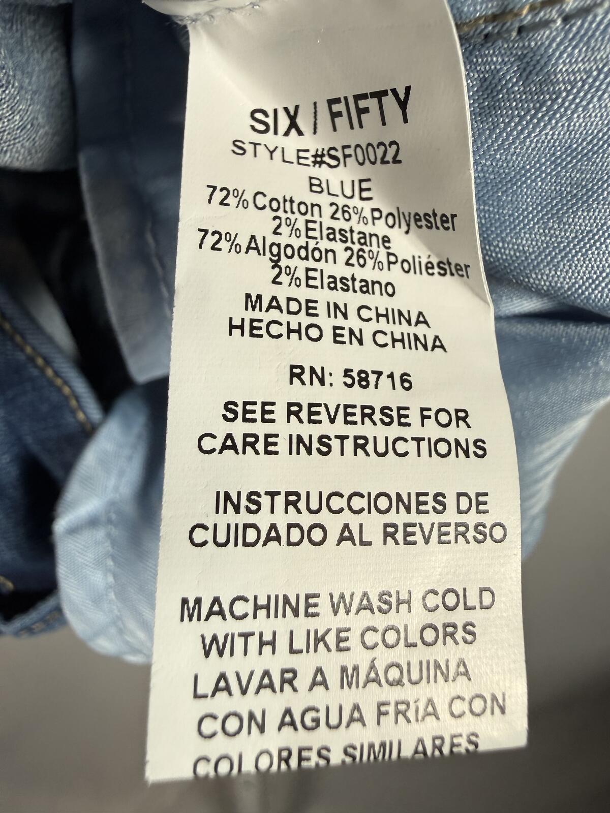 NWT Six Fifty Kyra Cargo Denim Mini Skirt Dark Wash Size Large