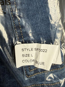 NWT Six Fifty Kyra Cargo Denim Mini Skirt Dark Wash Size Large