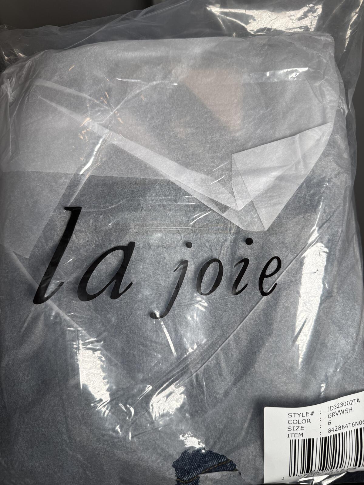 NWT La Joie Women's Gray Wash Denim Jeans Size 6