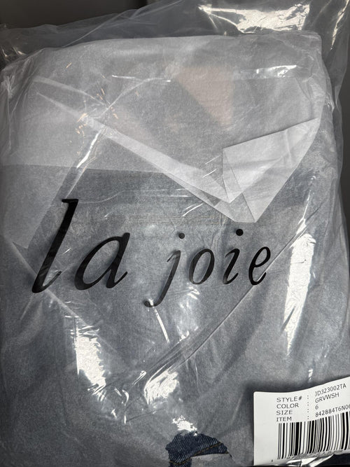 NWT La Joie Women's Gray Wash Denim Jeans Size 6